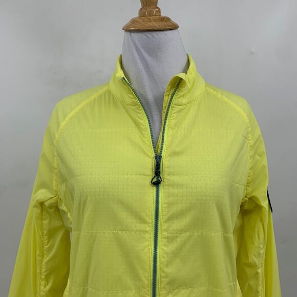 Strafe Jacket Womens S Small Bright Yellow Polartec Full Zip Soft Fleece Lined - Picture 3 of 14